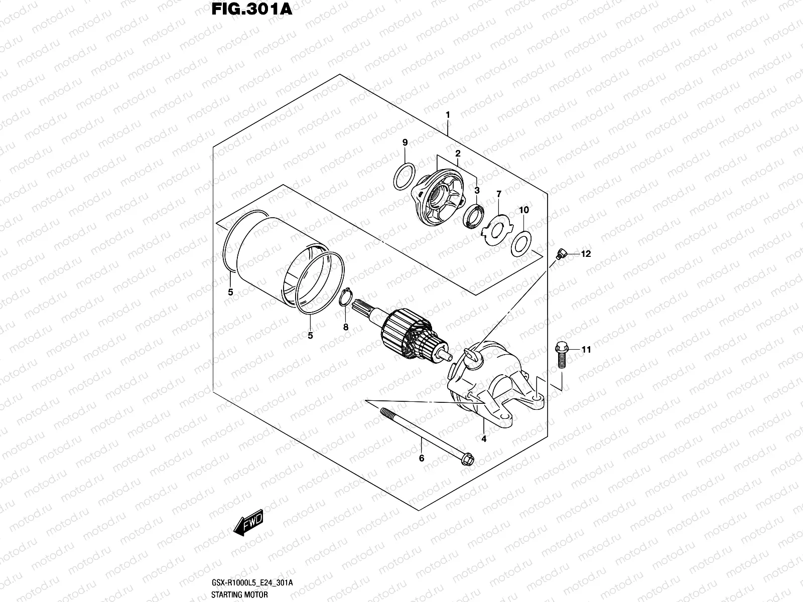 301A - STARTING MOTOR
