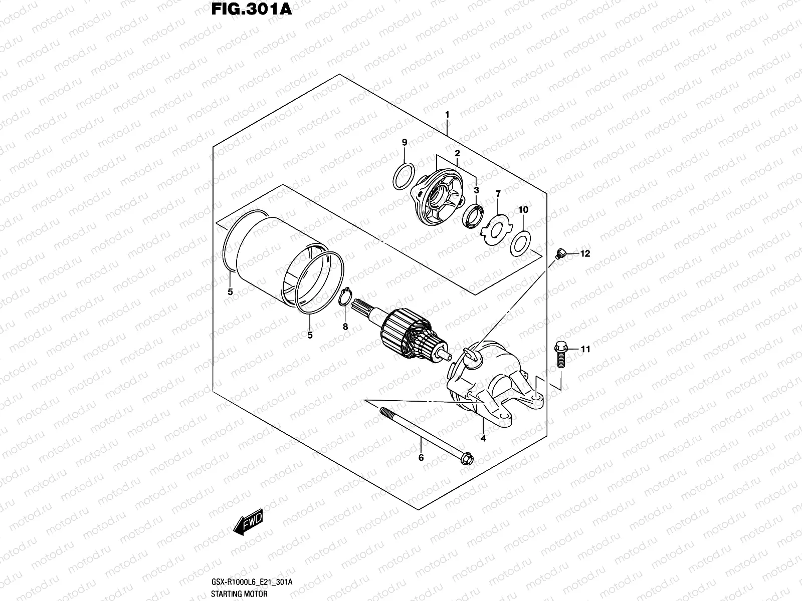 301A - STARTING MOTOR