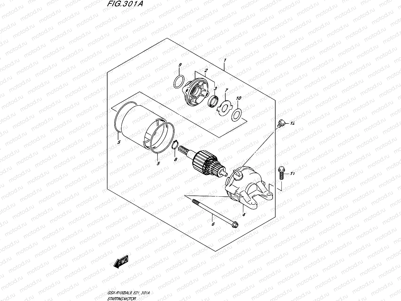 301A - STARTING MOTOR
