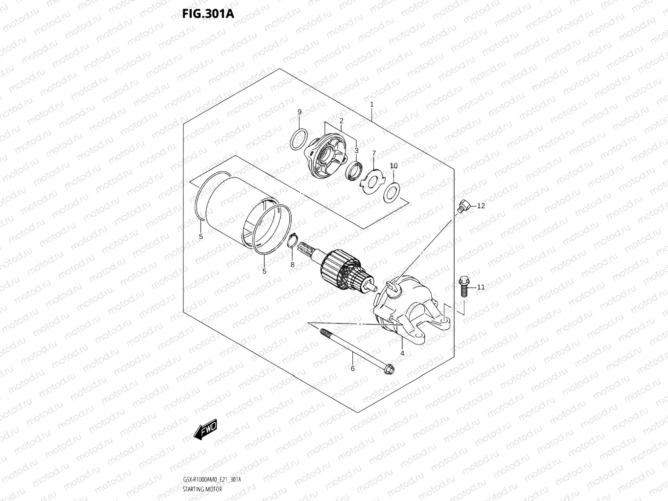 301A - STARTING MOTOR