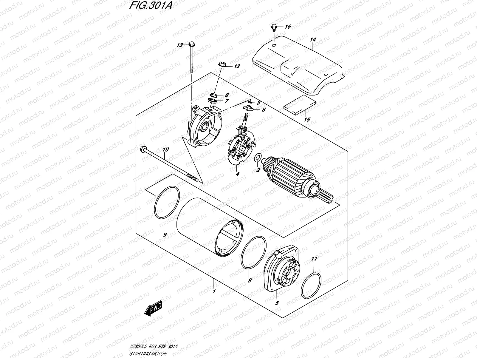301A - STARTING MOTOR