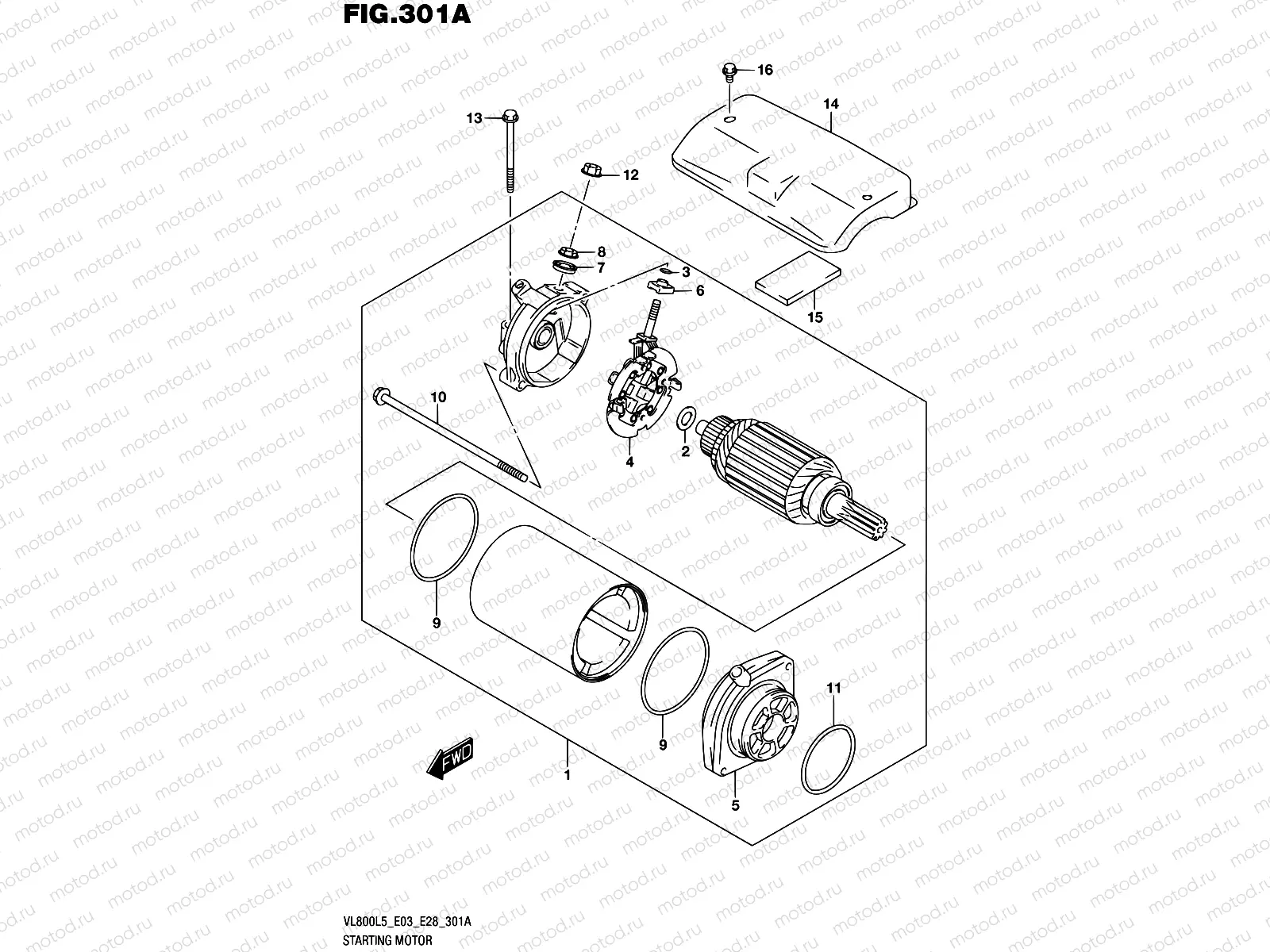 301A - STARTING MOTOR