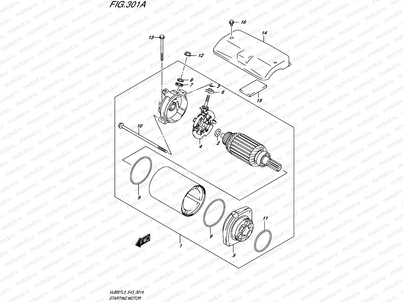 301A - STARTING MOTOR