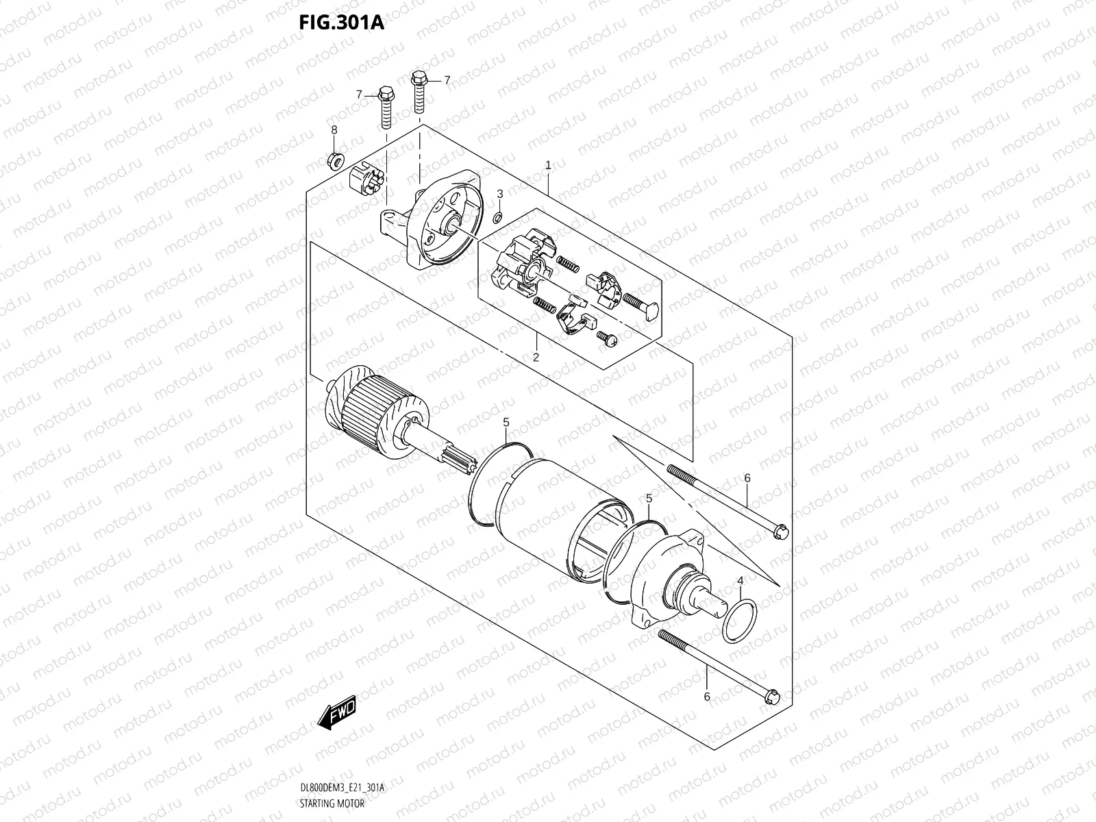 301A - STARTING MOTOR
