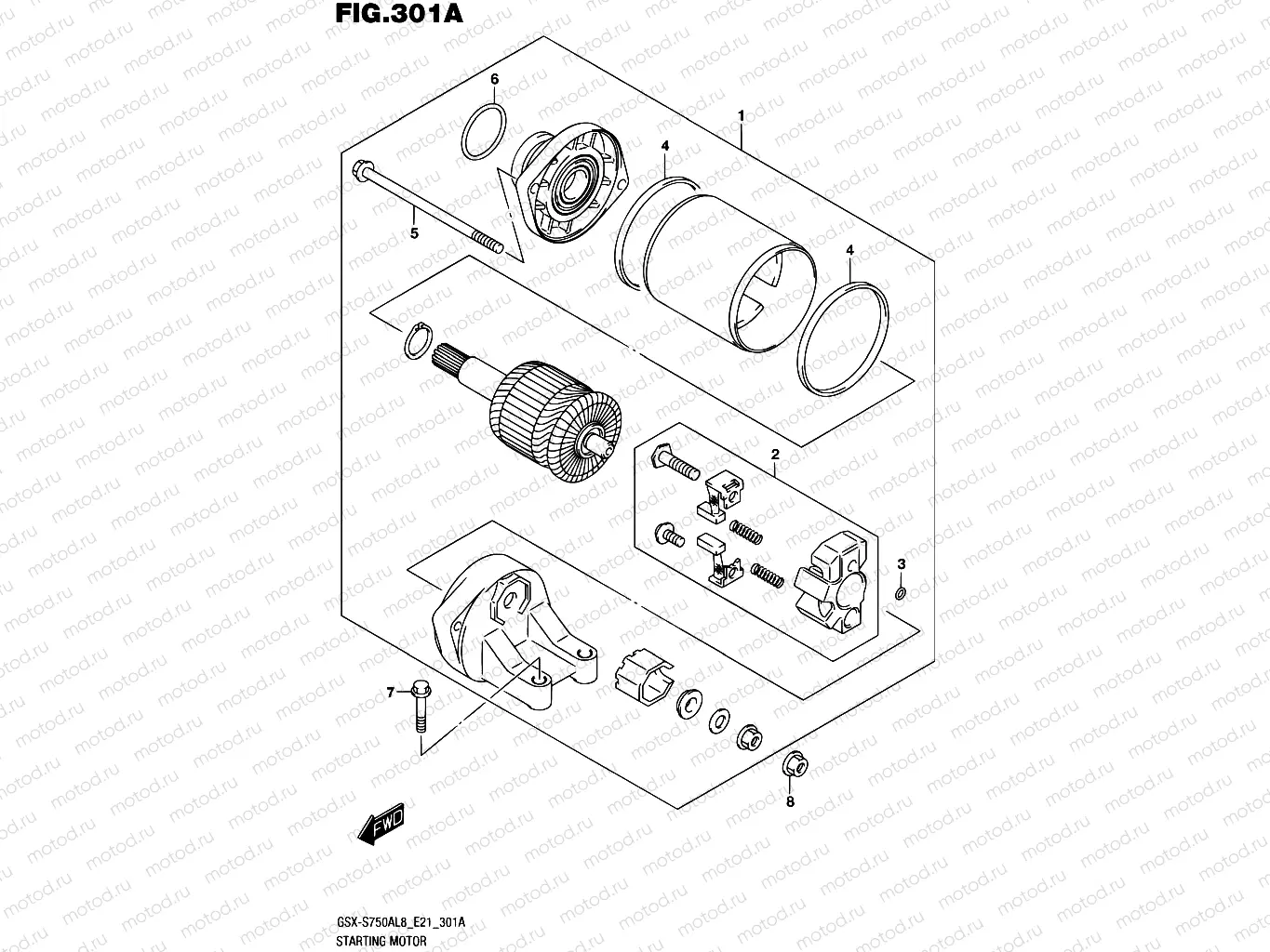 301A - STARTING MOTOR