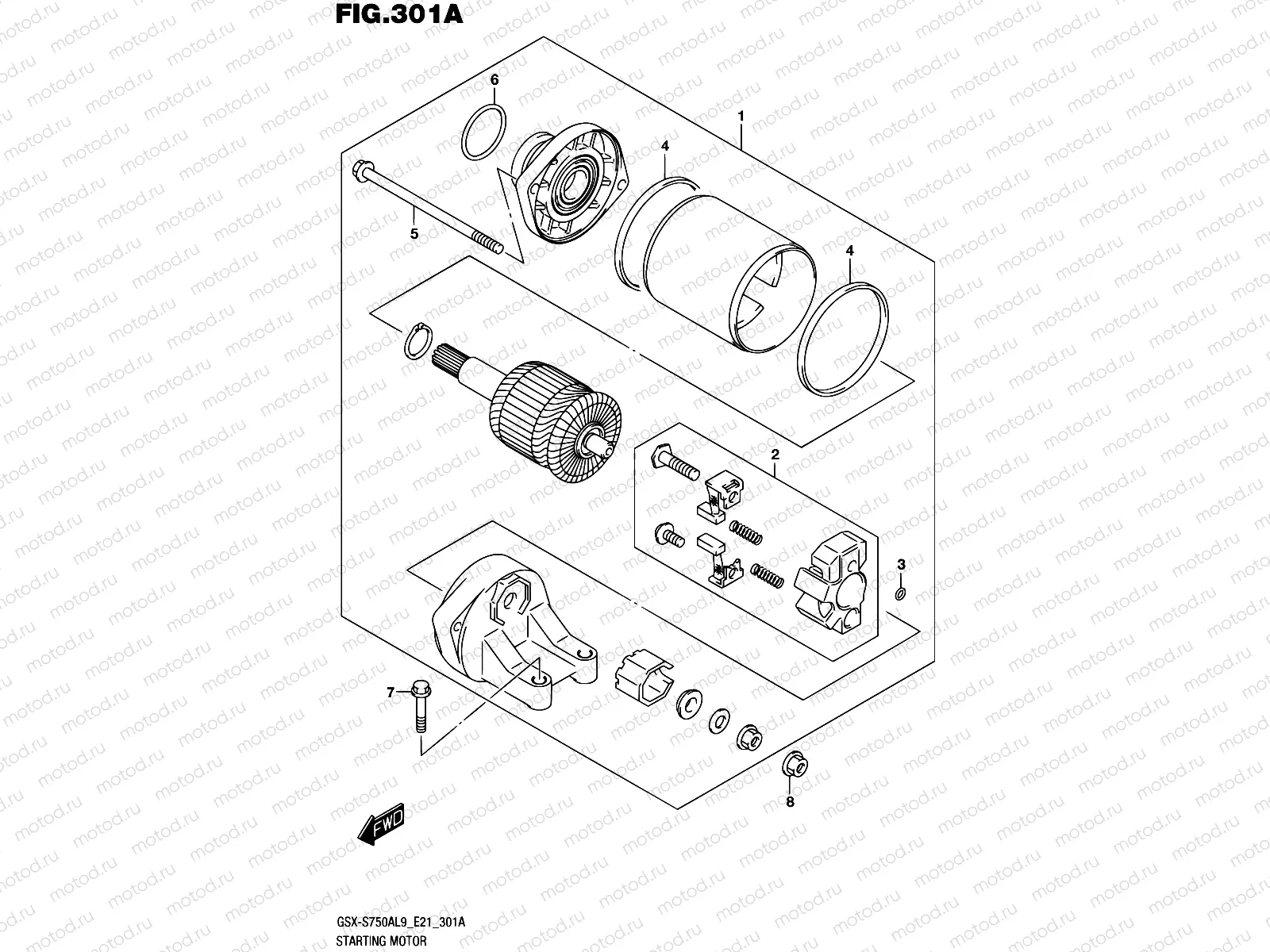 301A - STARTING MOTOR