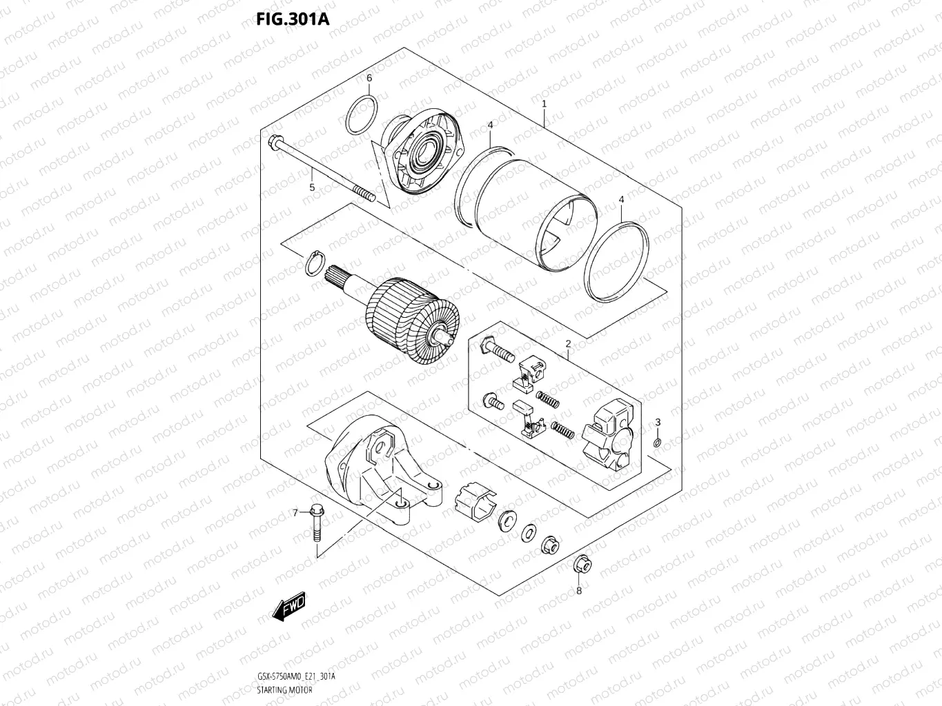 301A - STARTING MOTOR