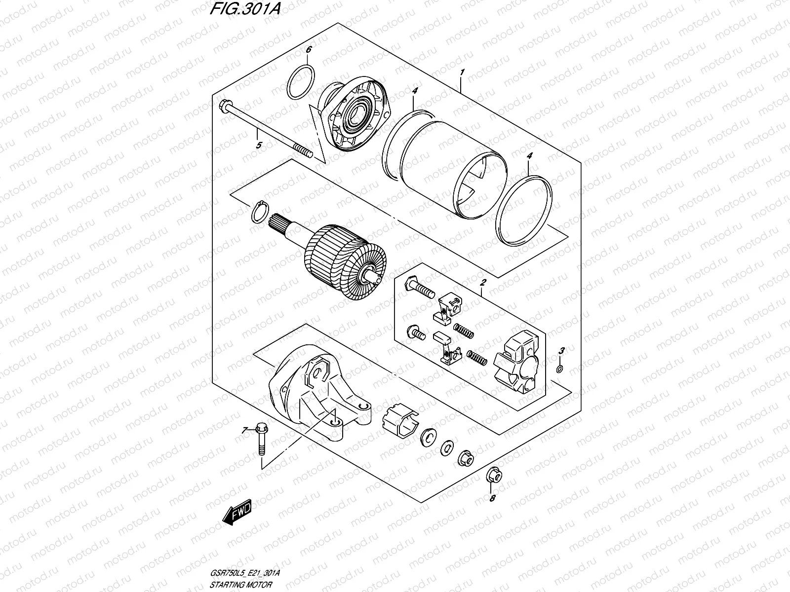 301A - STARTING MOTOR