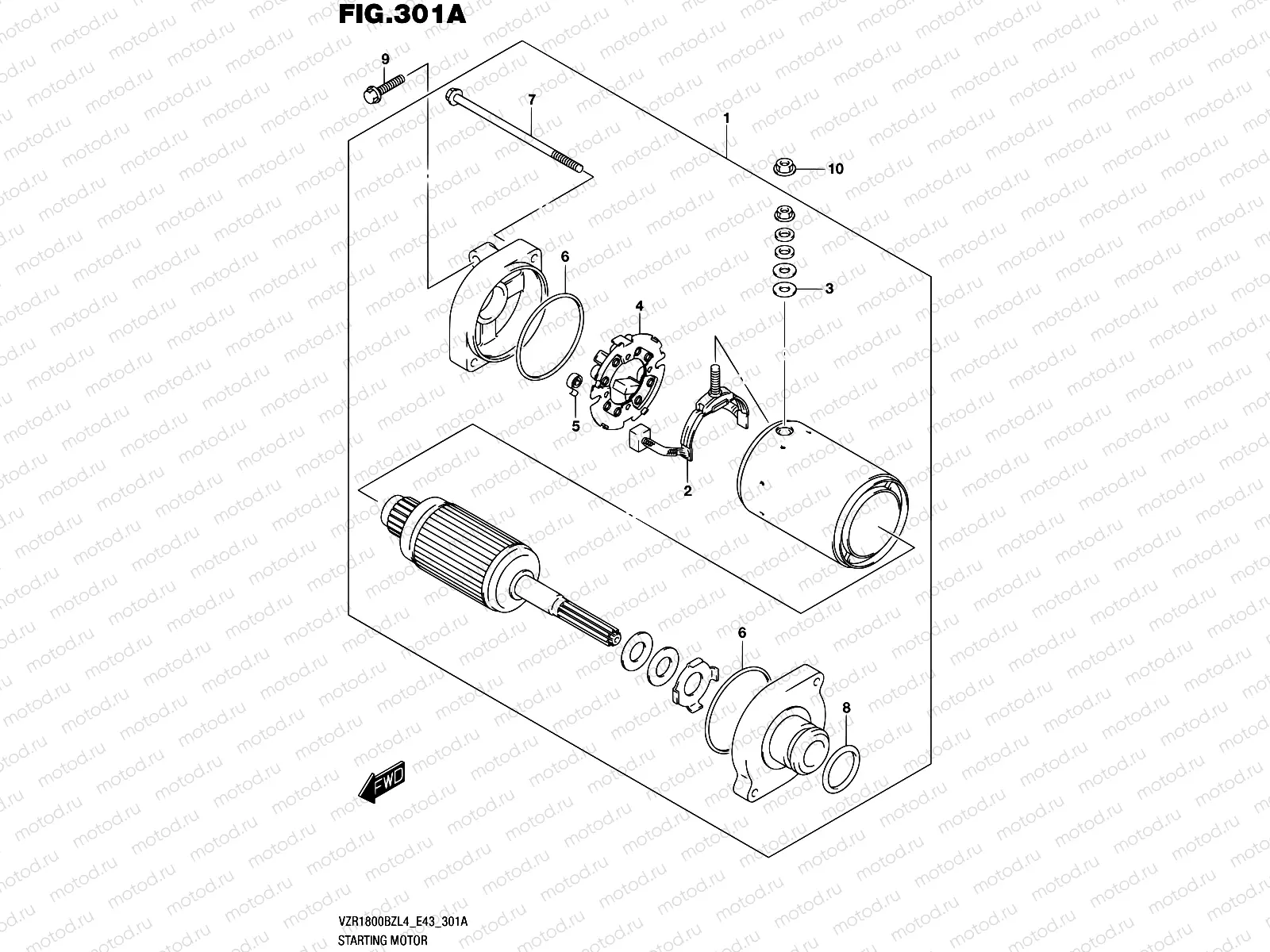 301A - STARTING MOTOR