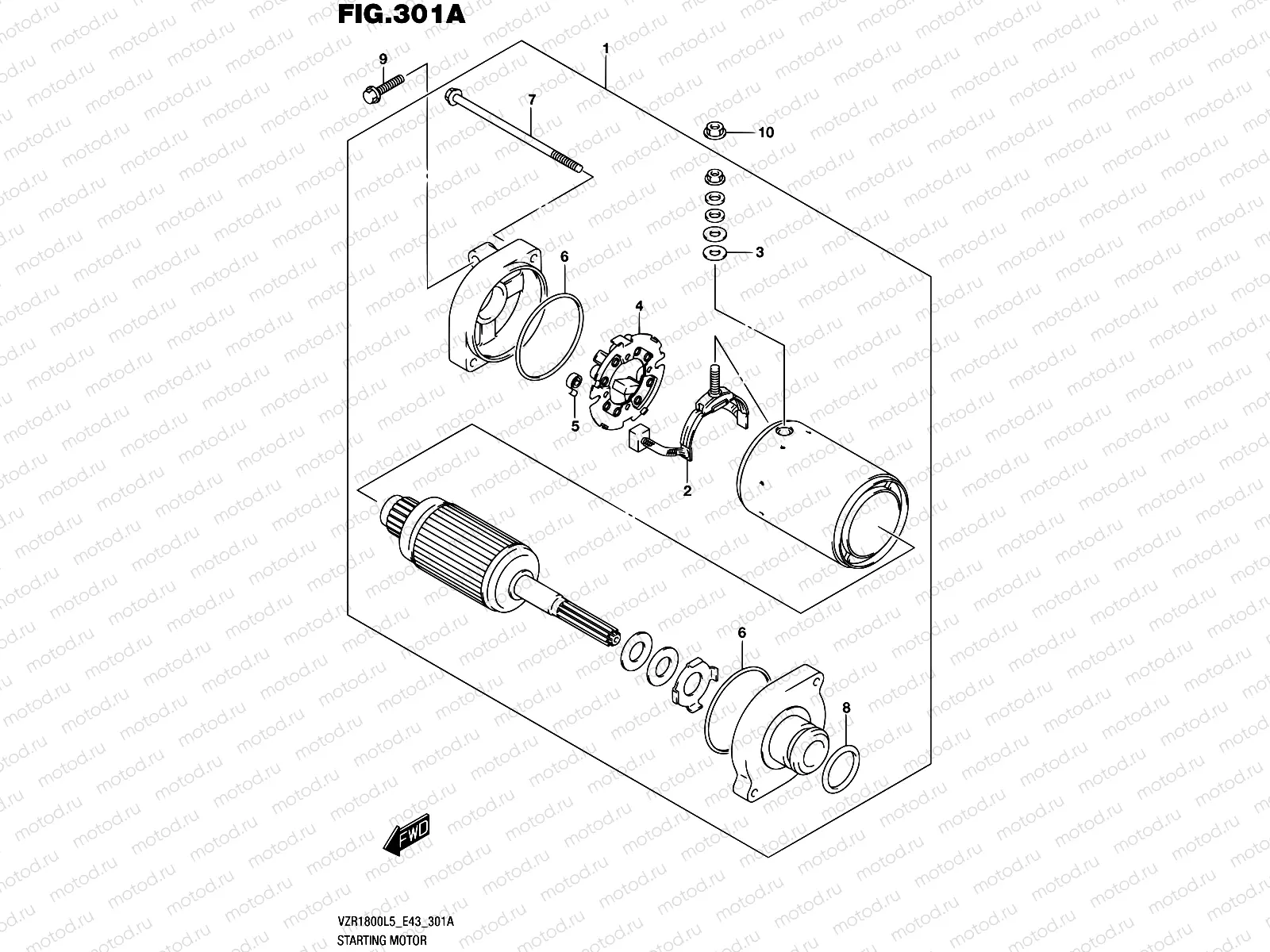 301A - STARTING MOTOR