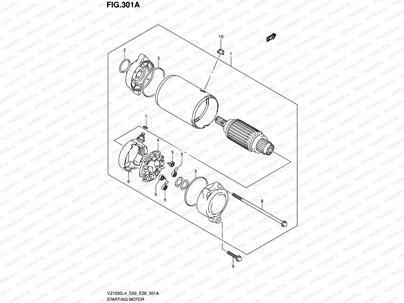 301A - STARTING MOTOR
