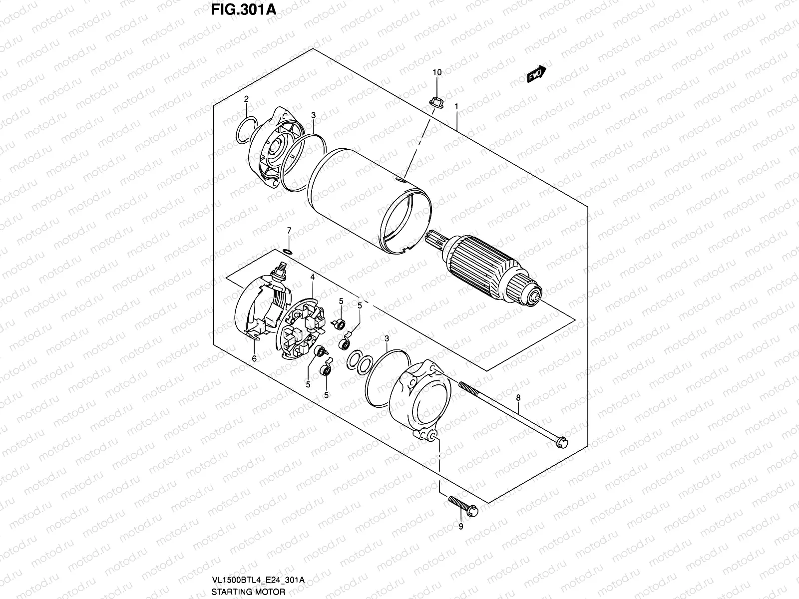301A - STARTING MOTOR