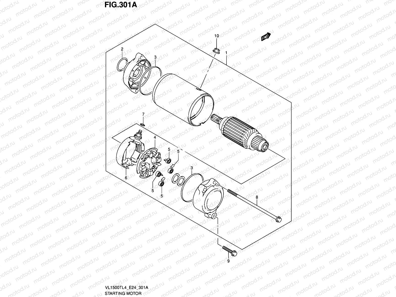 301A - STARTING MOTOR