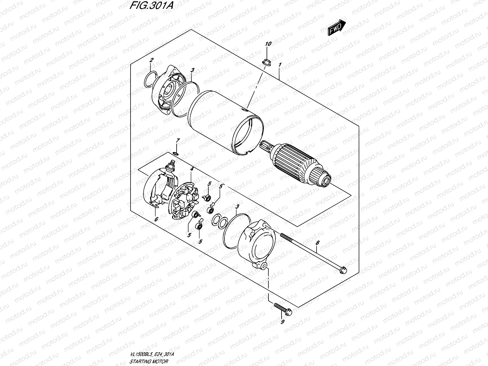 301A - STARTING MOTOR