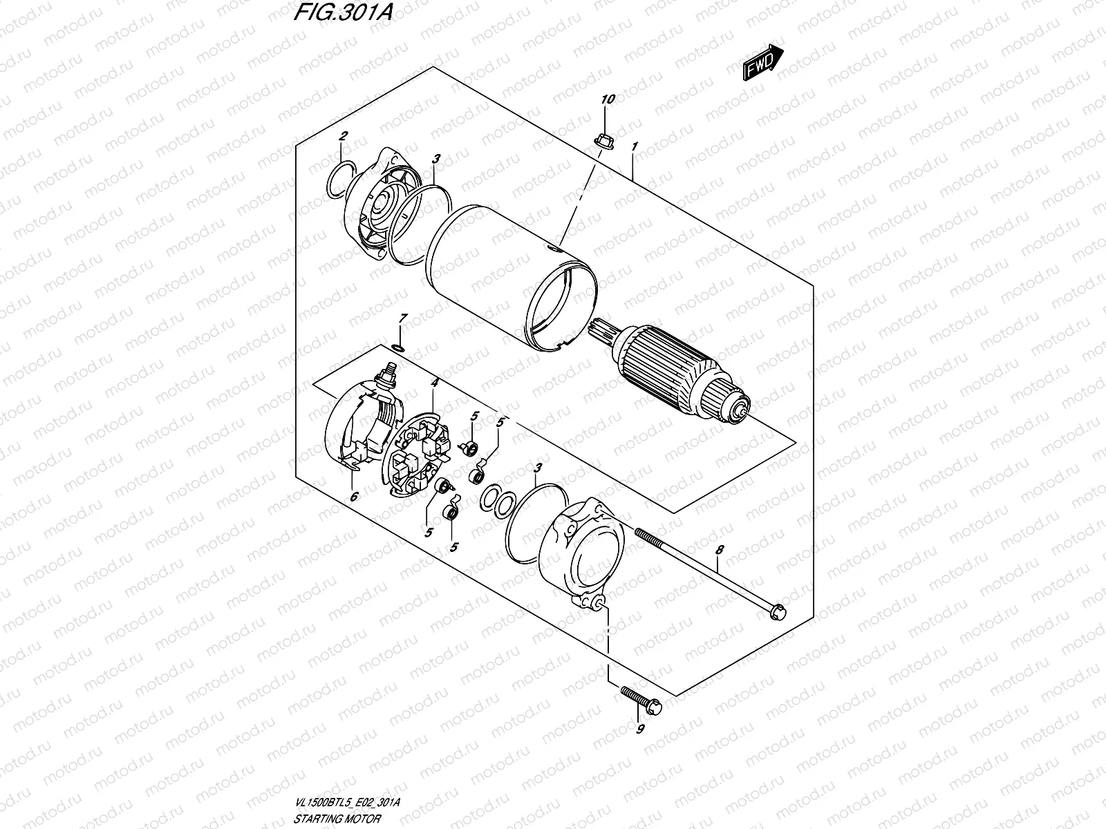 301A - STARTING MOTOR