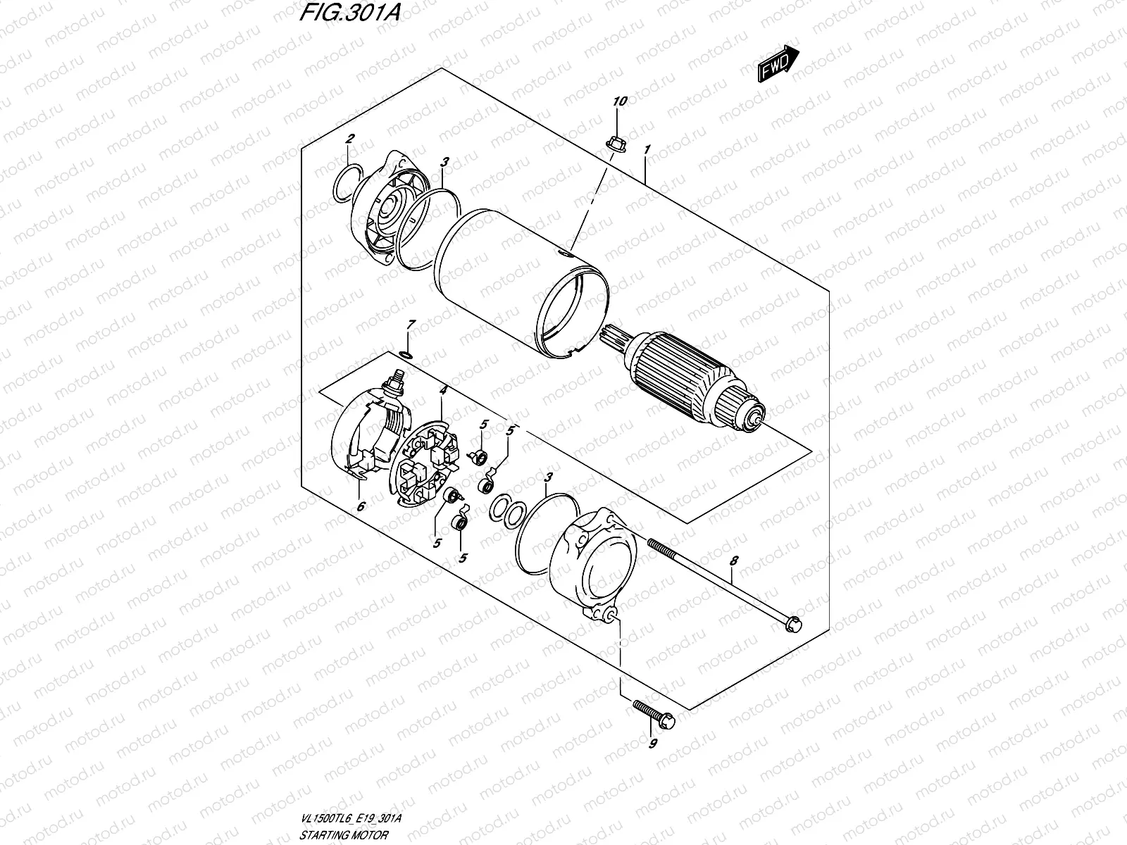 301A - STARTING MOTOR