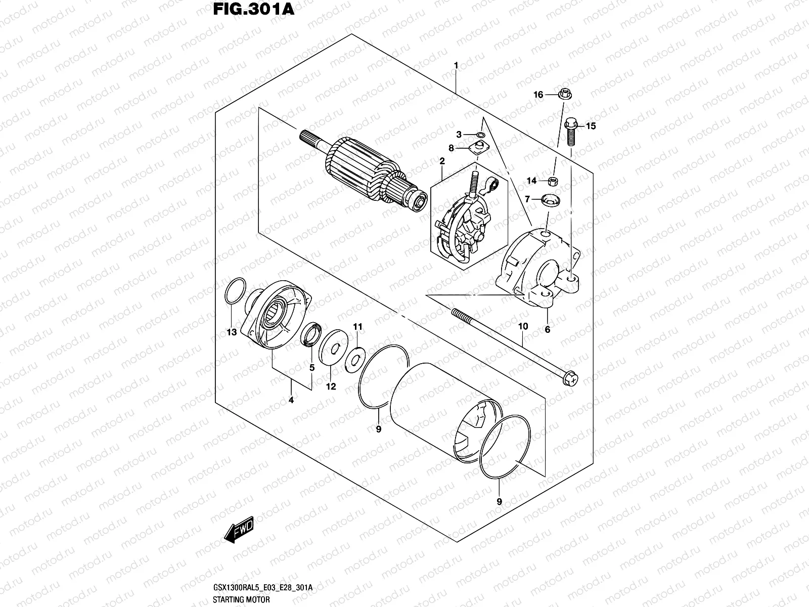 301A - STARTING MOTOR