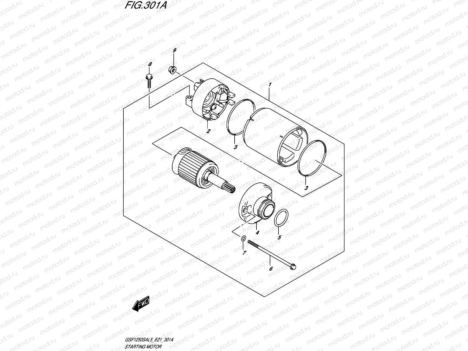 301A - STARTING MOTOR