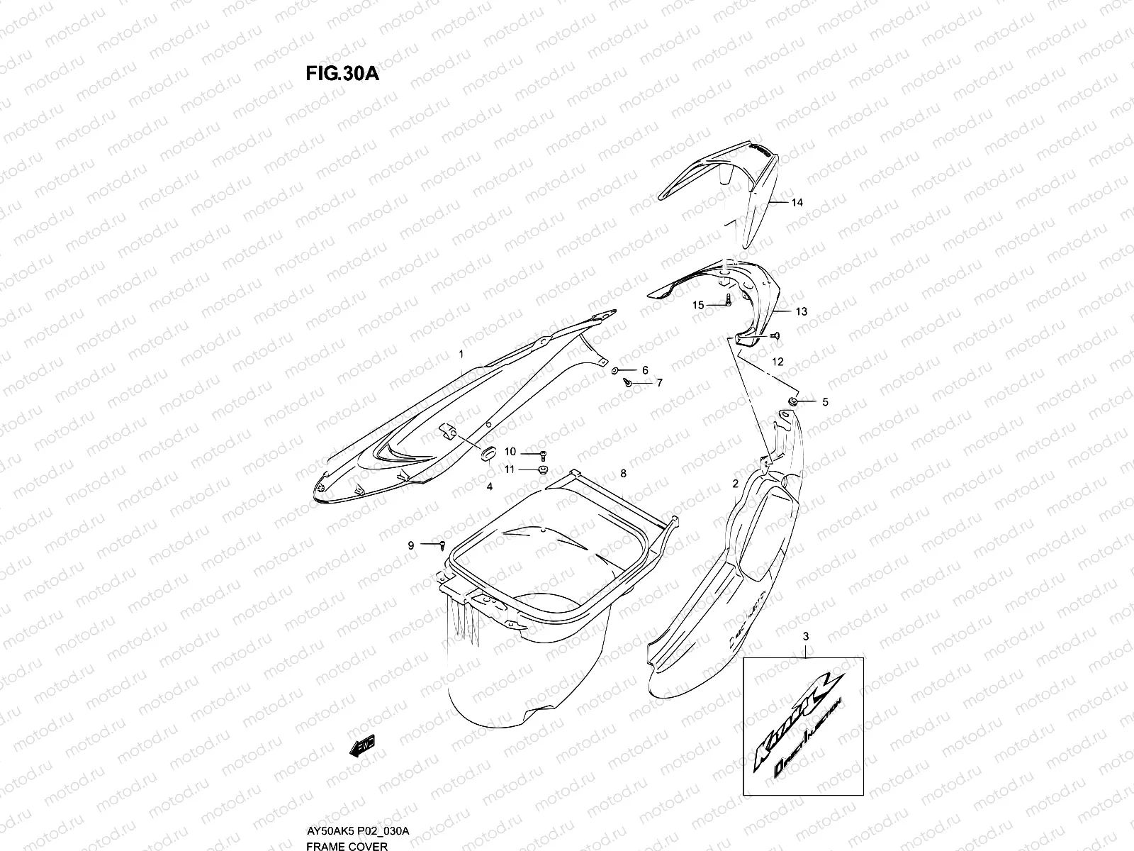 30A - FRAME COVER (MODEL K6)