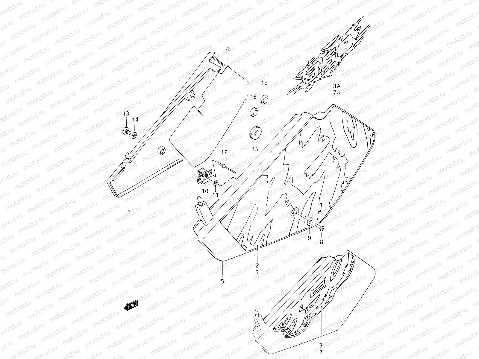 30A - FRAME COVER (MODEL N/P/R)