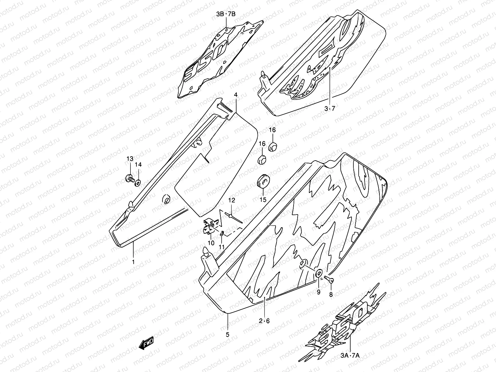 30A - FRAME COVER (MODEL N/P/R/S)