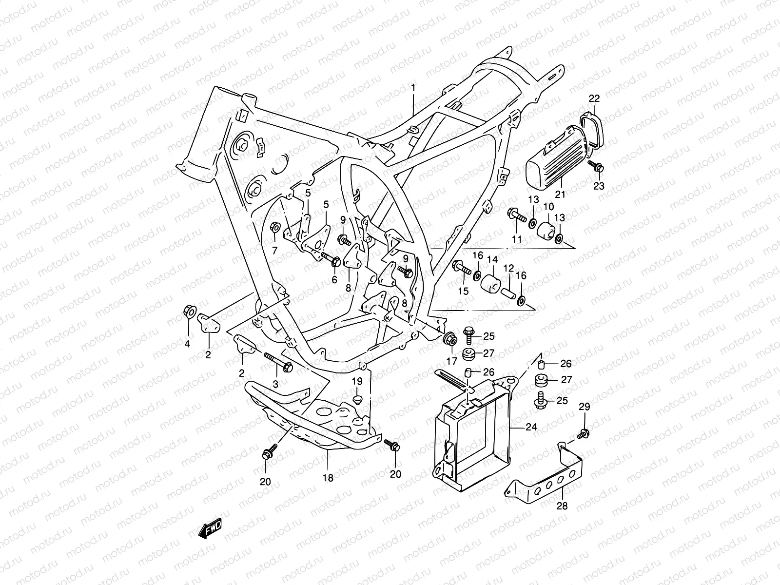 30A - FRAME (MODEL V/W)