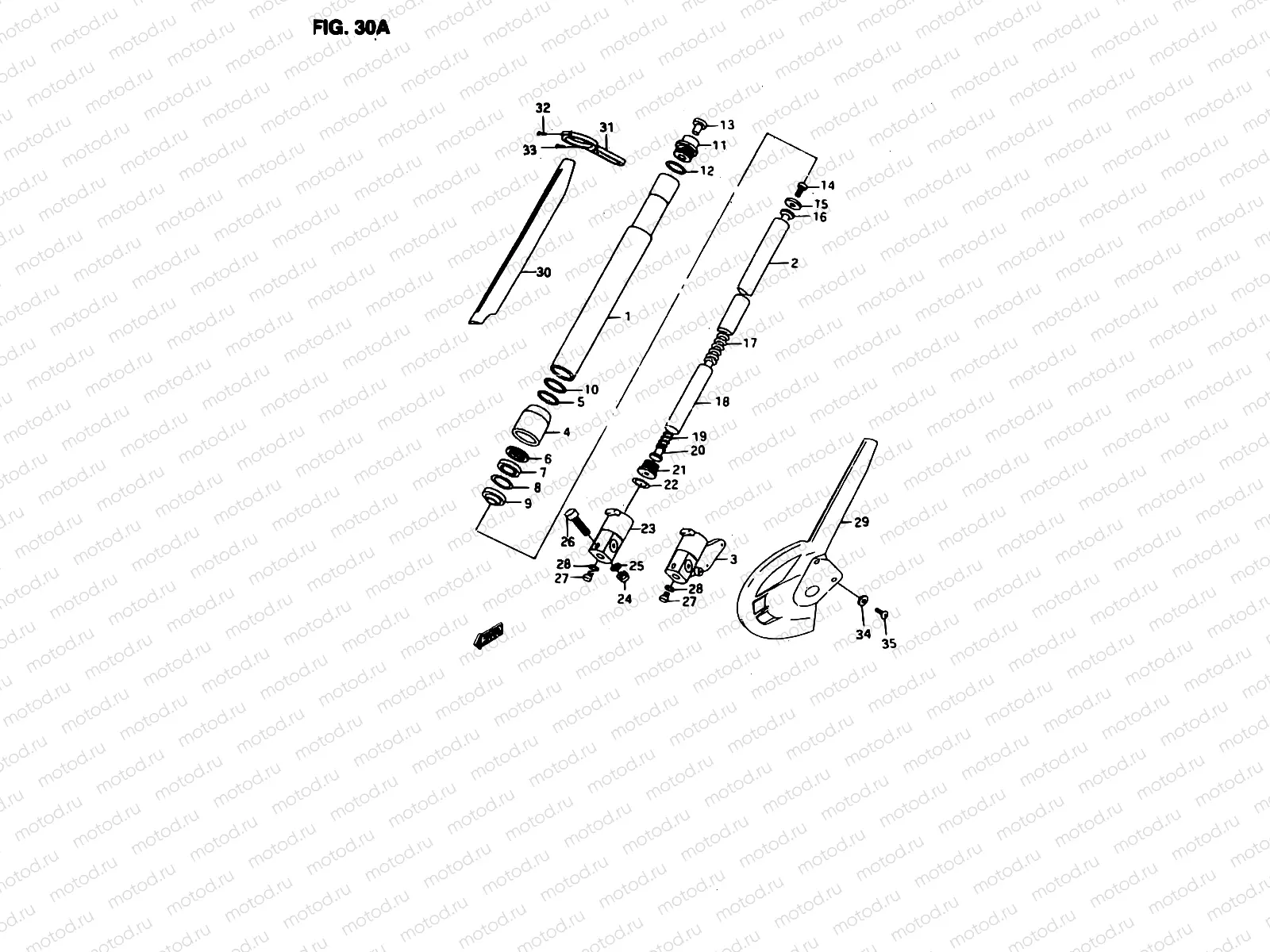 30A - FRONT DAMPER (MODEL V:P04, P53)