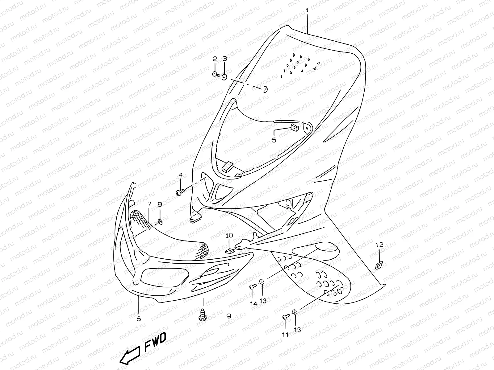 30A - FRONT LEG SHIELD (MODEL Y)