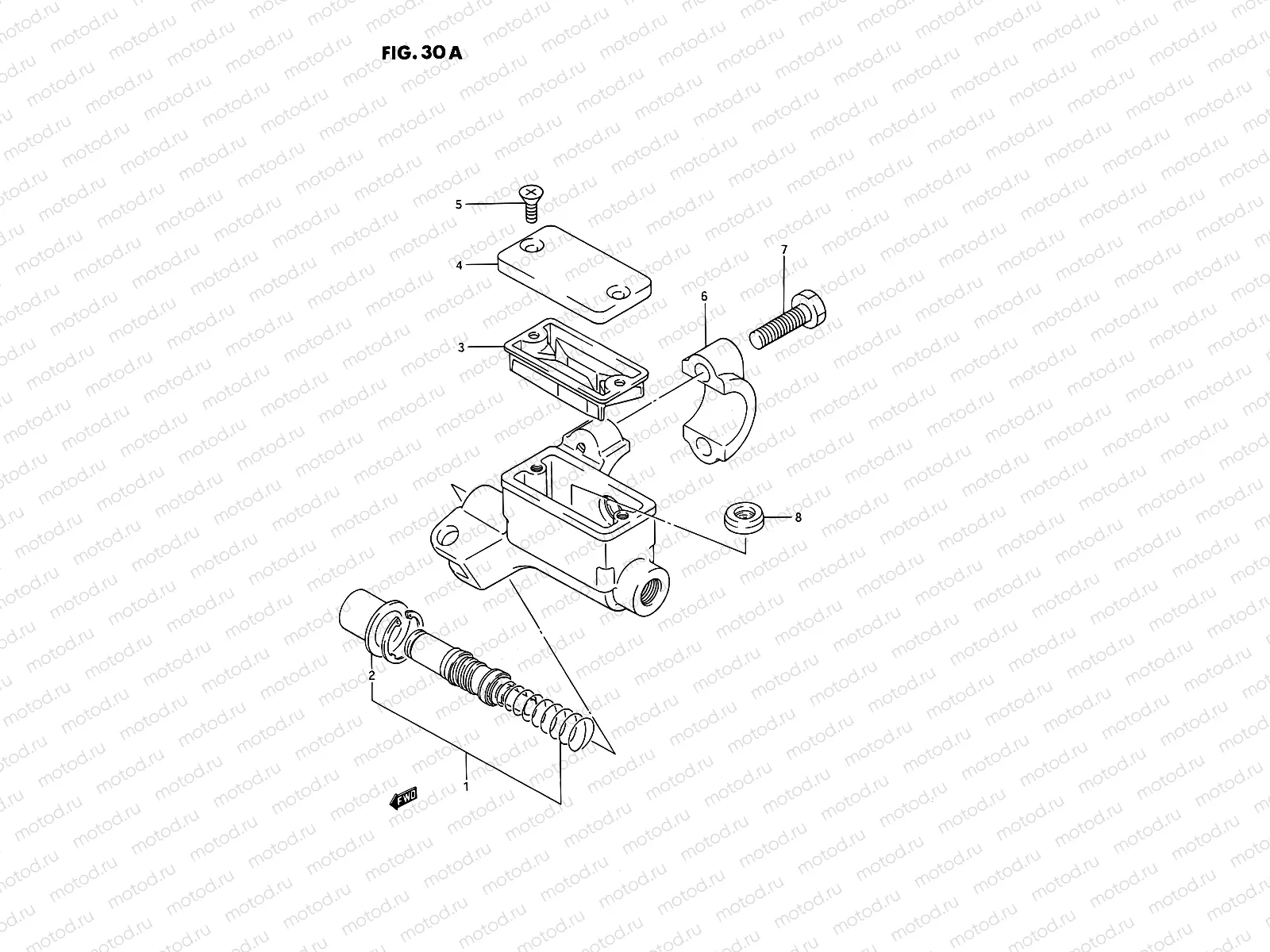 30A - FRONT MASTER CYLINDER (MODEL K/L/M/N/P/R/S)