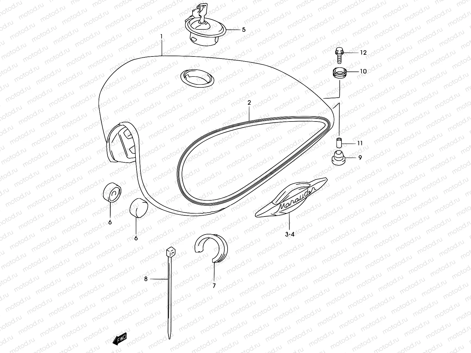 30A - FUEL TANK (MODEL K3)