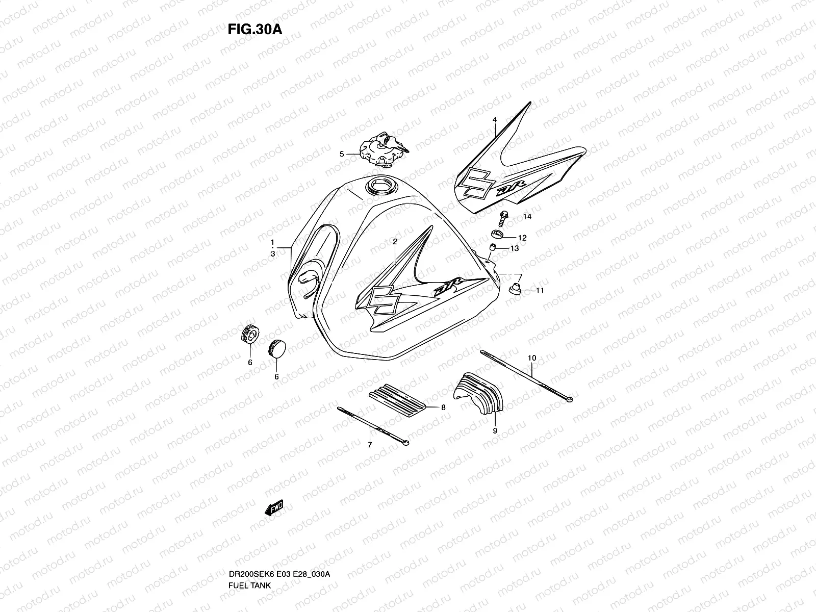 30A - FUEL TANK (MODEL K8/K9/L0)