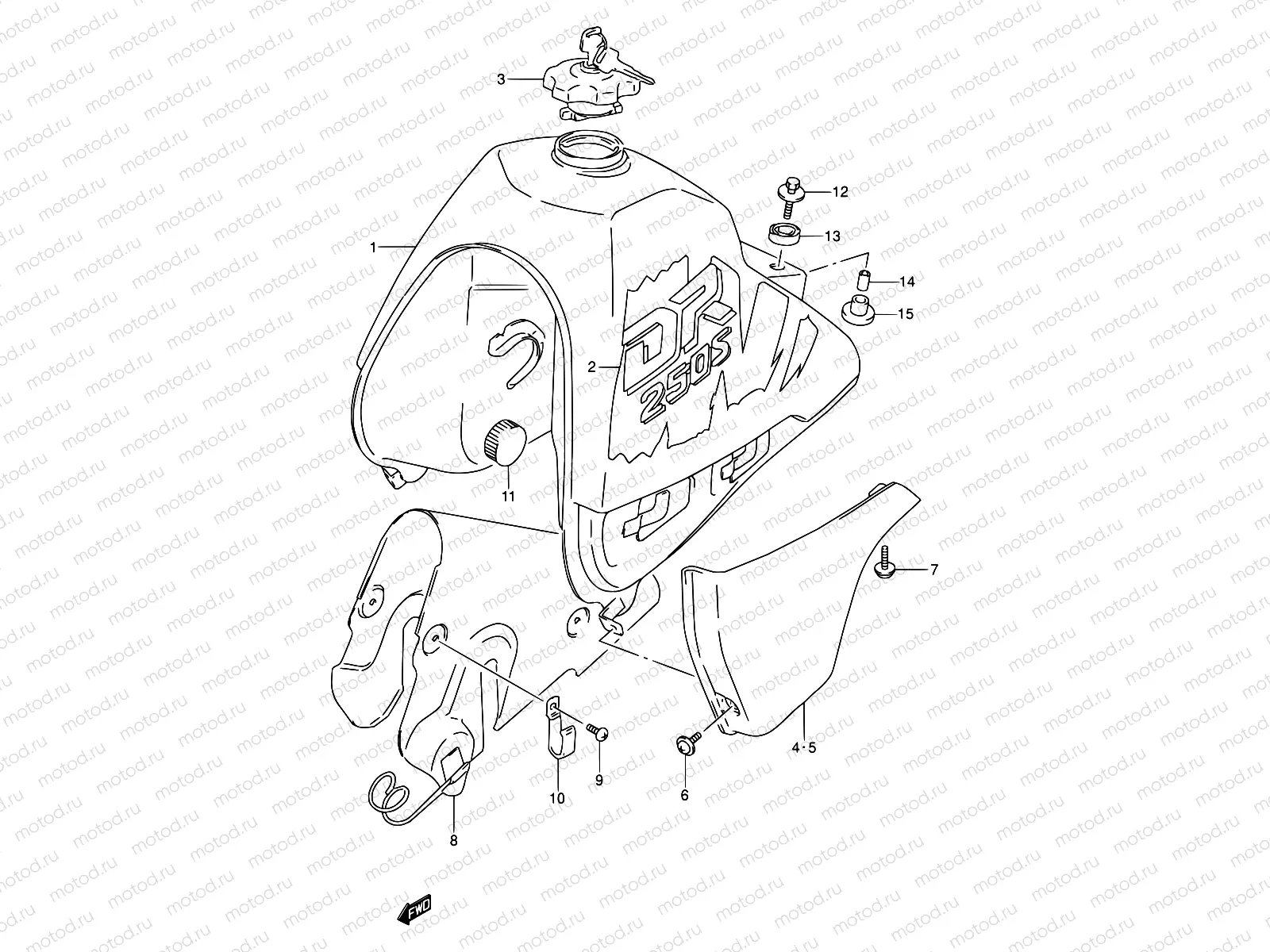 30A - FUEL TANK (MODEL M E21)