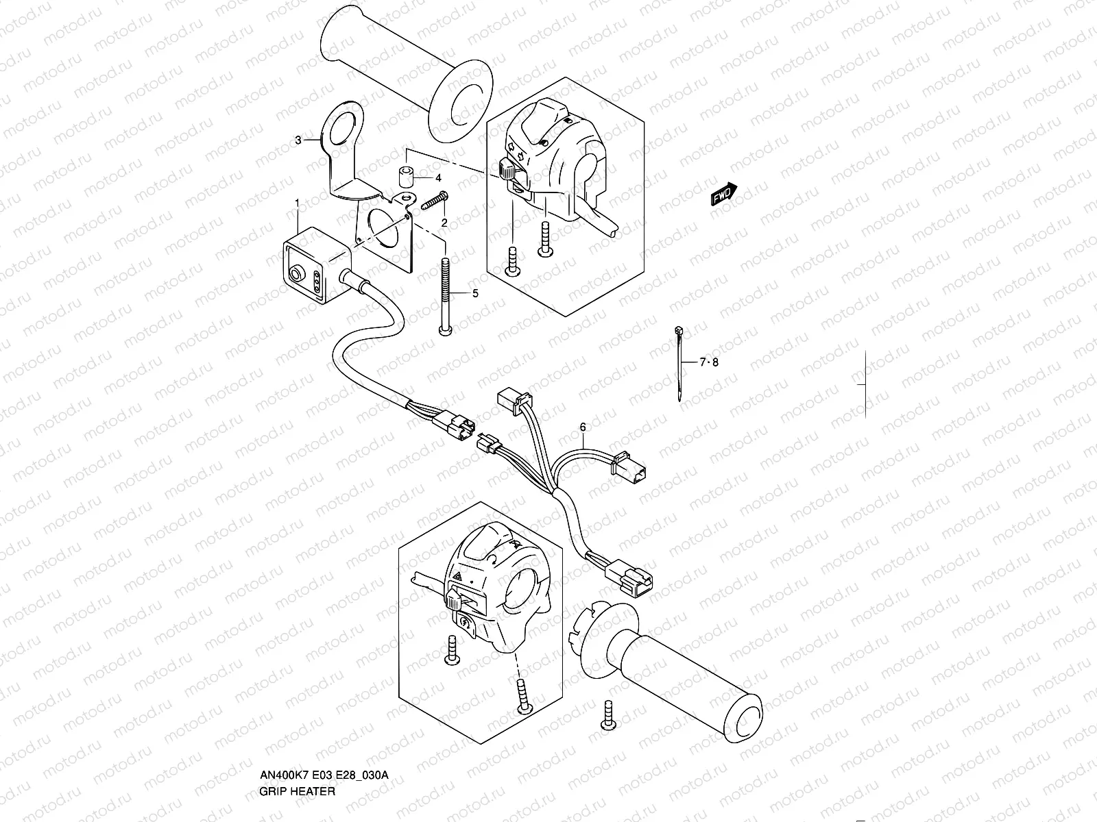 30A - GRIP HEATER (AN400ZAL0)