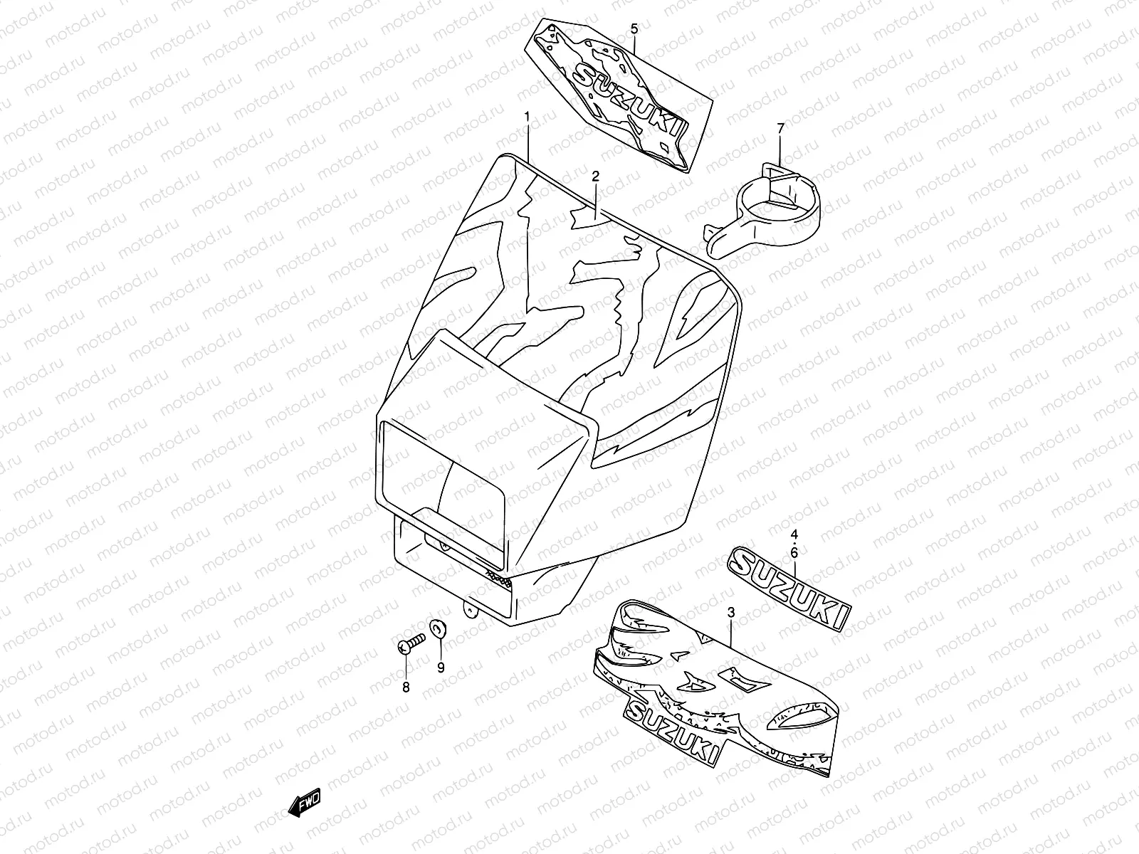 30A - HEADLAMP COVER (MODEL N/P/R/S/T)