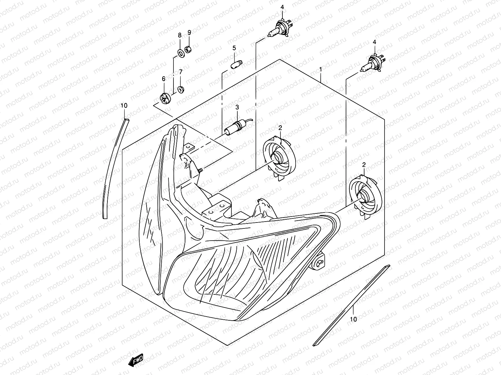 30A - HEADLAMP (E19,P37)