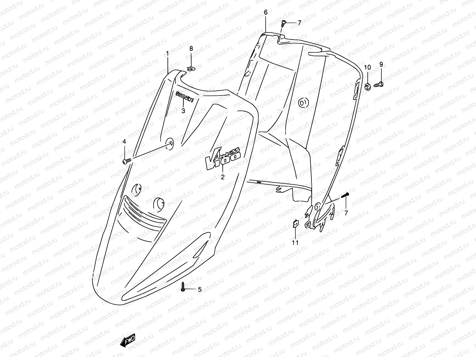 30A - LEG SHIELD (MODEL T/V/X/Y)
