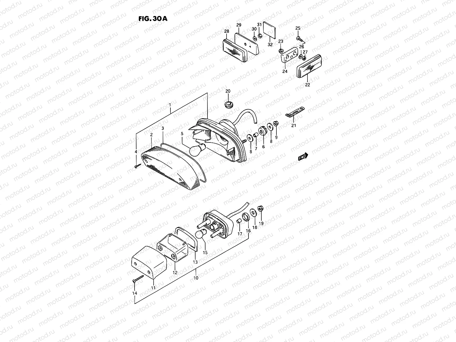 30A - REAR COMBINATION LAMP (E01)