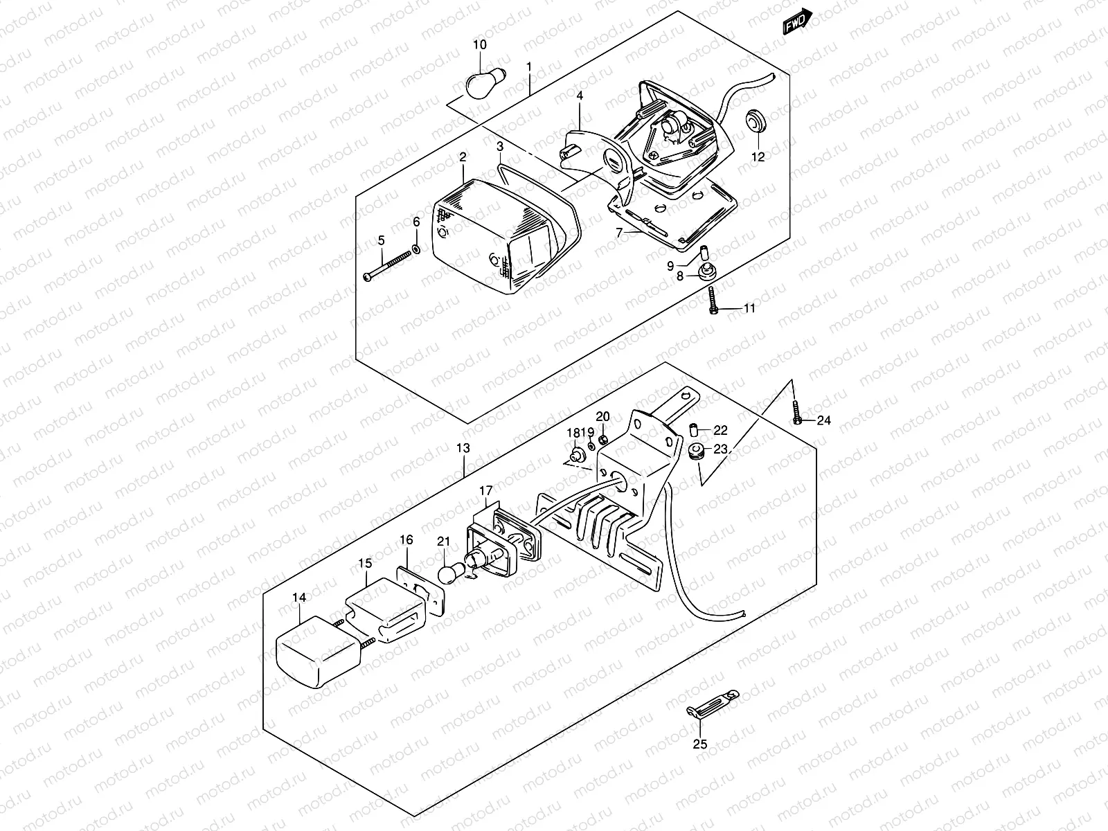 30A - REAR COMBINATION LAMP (MODEL K5)