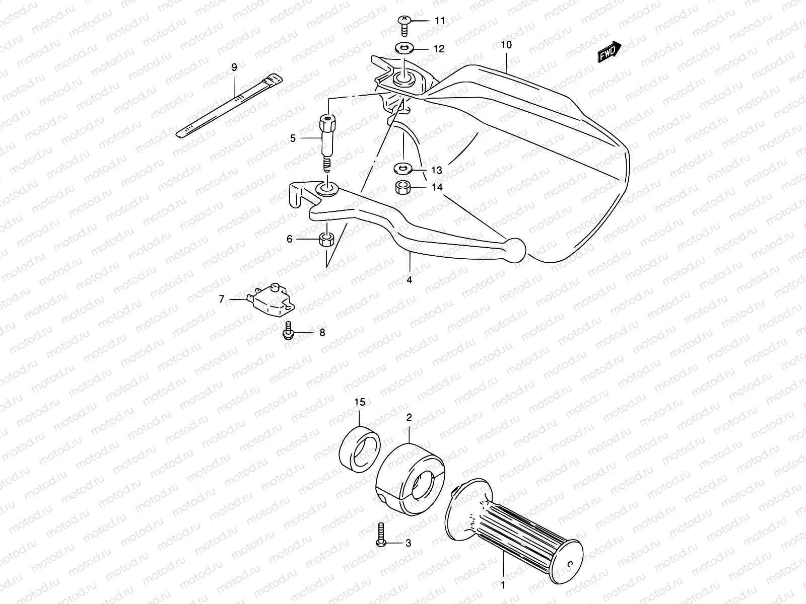 30A - RIGHT HANDLE LEVER (P09)