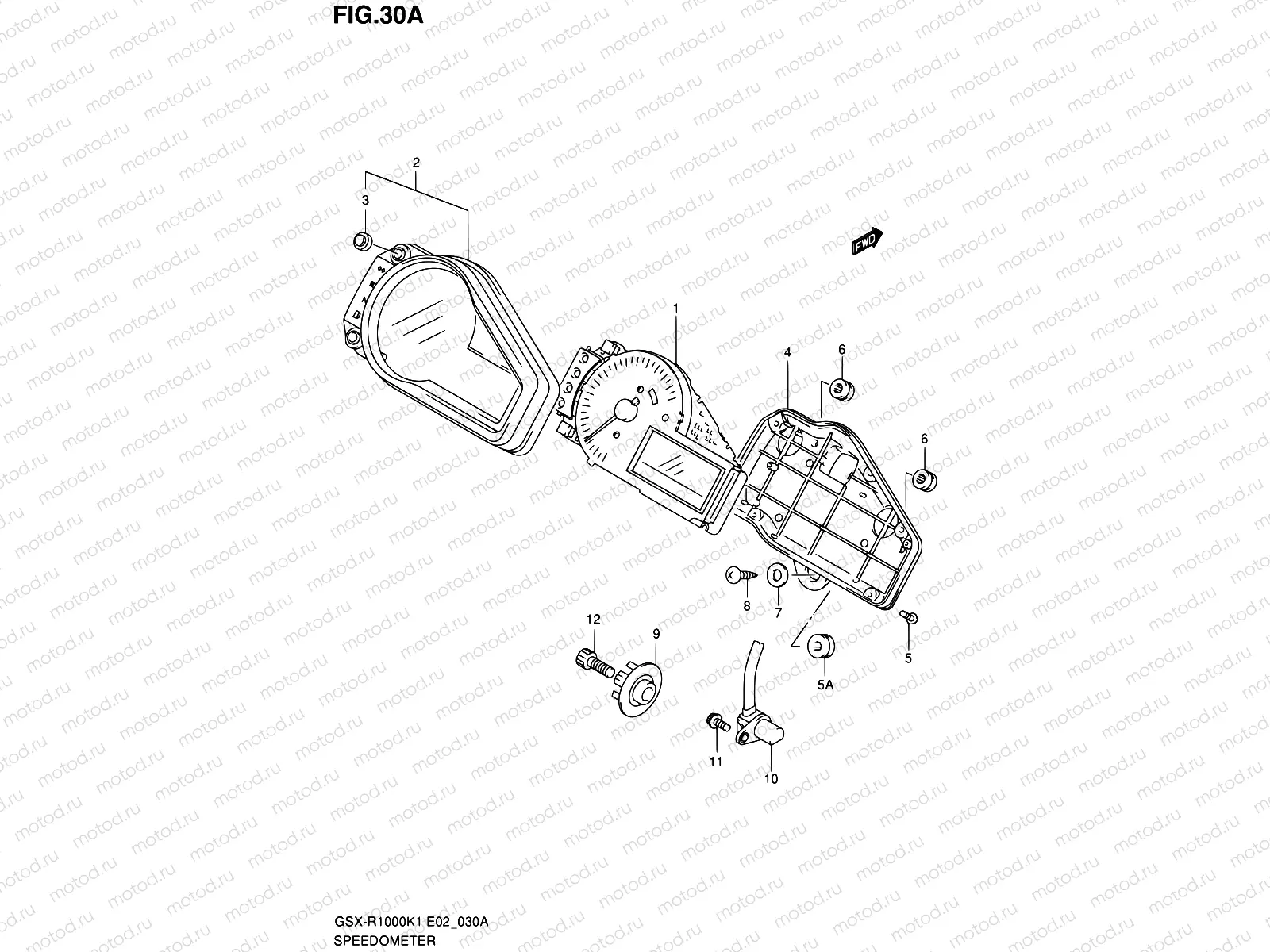 30A - SPEEDOMETER (GSX-R1000K2)