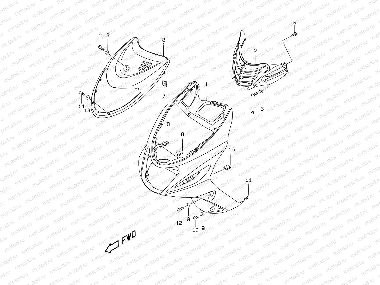 30B - FRONT LEG SHIELD (MODEL K1)