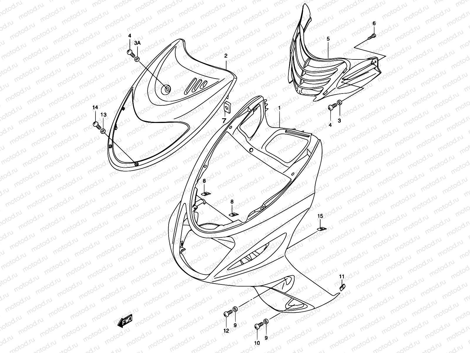 30B - FRONT LEG SHIELD (MODEL K3)