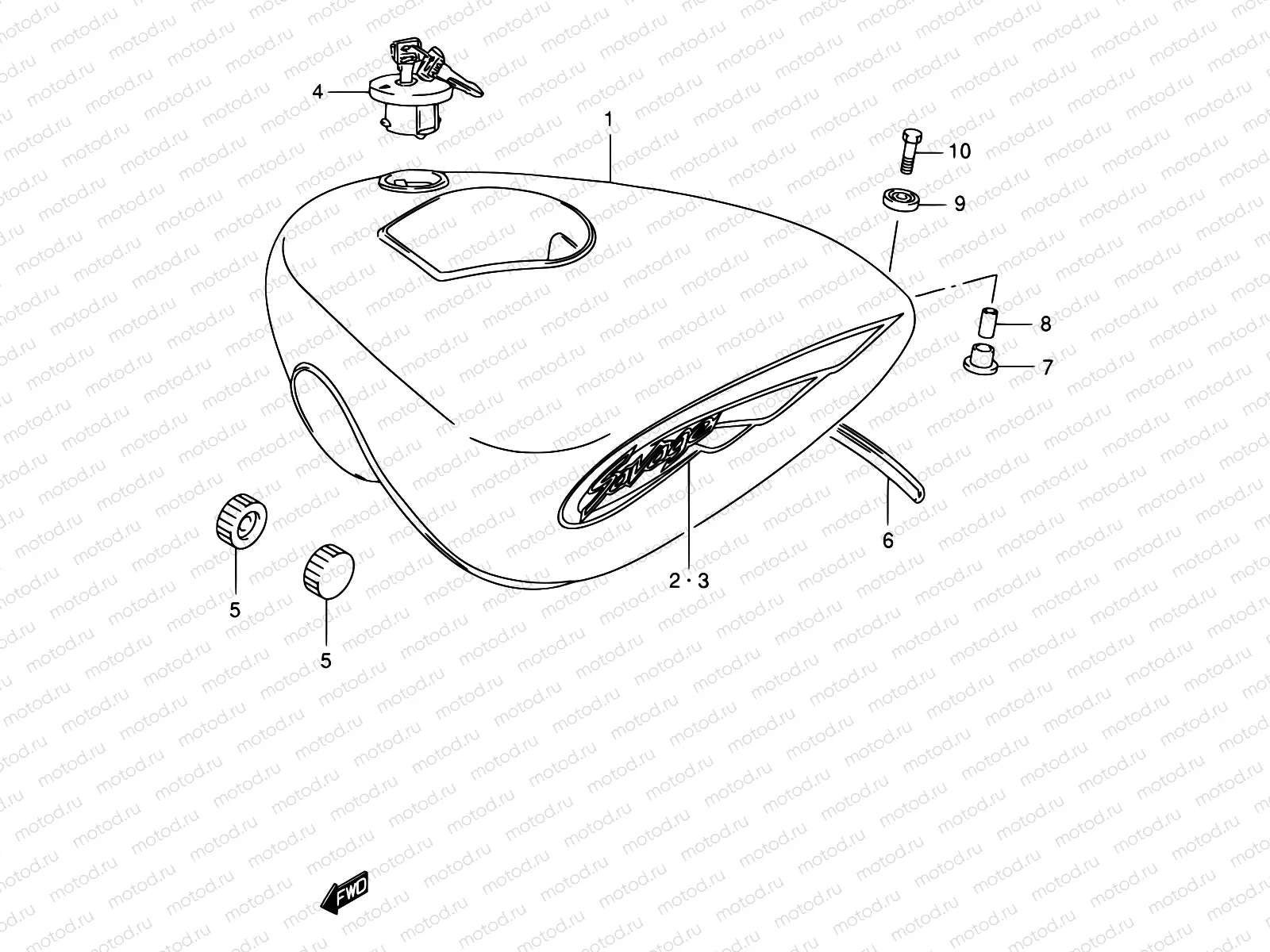 30B - FUEL TANK (MODEL K2/K3)