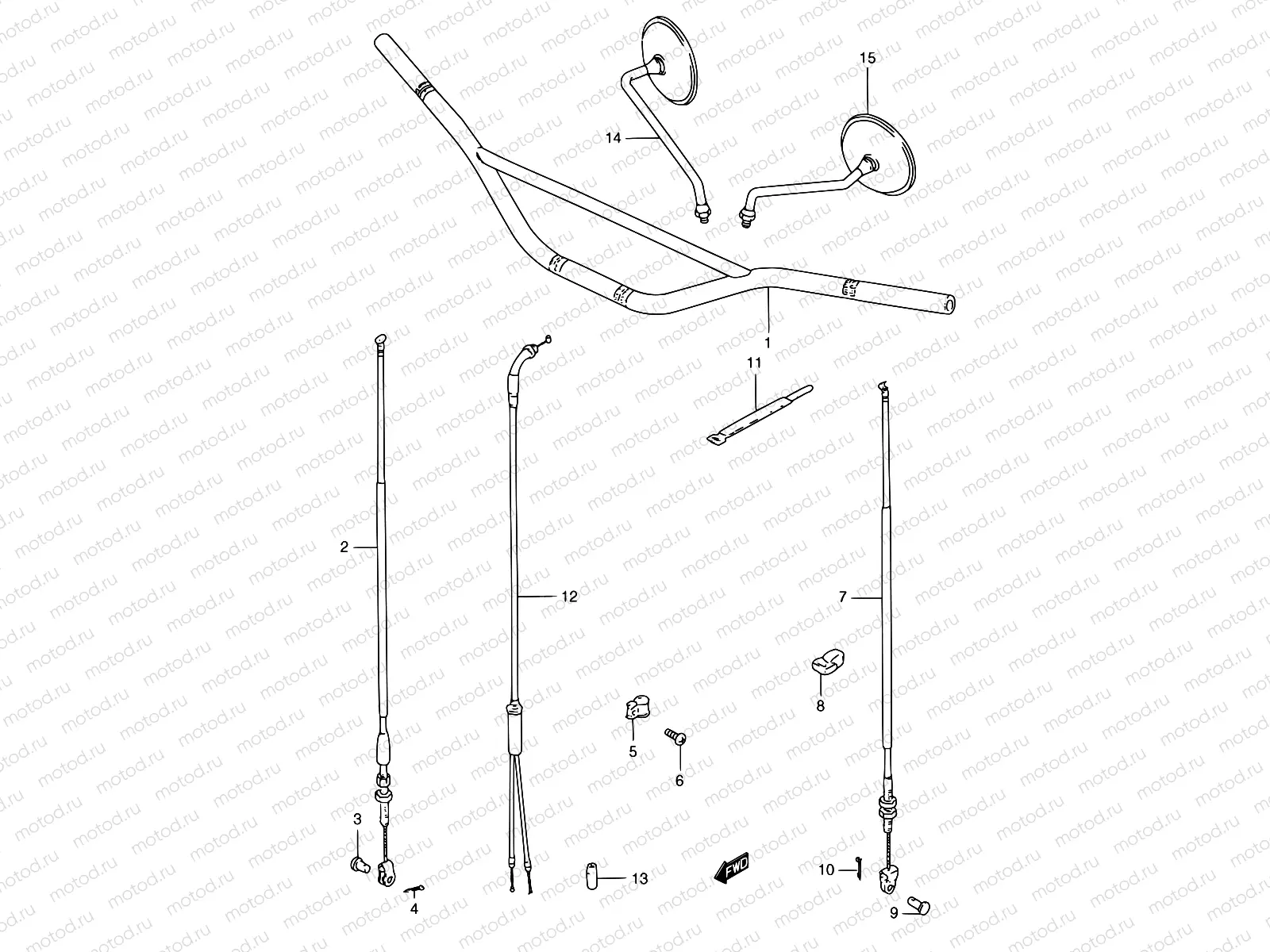 30B - HANDLEBAR (TS185ERY/ERK1)