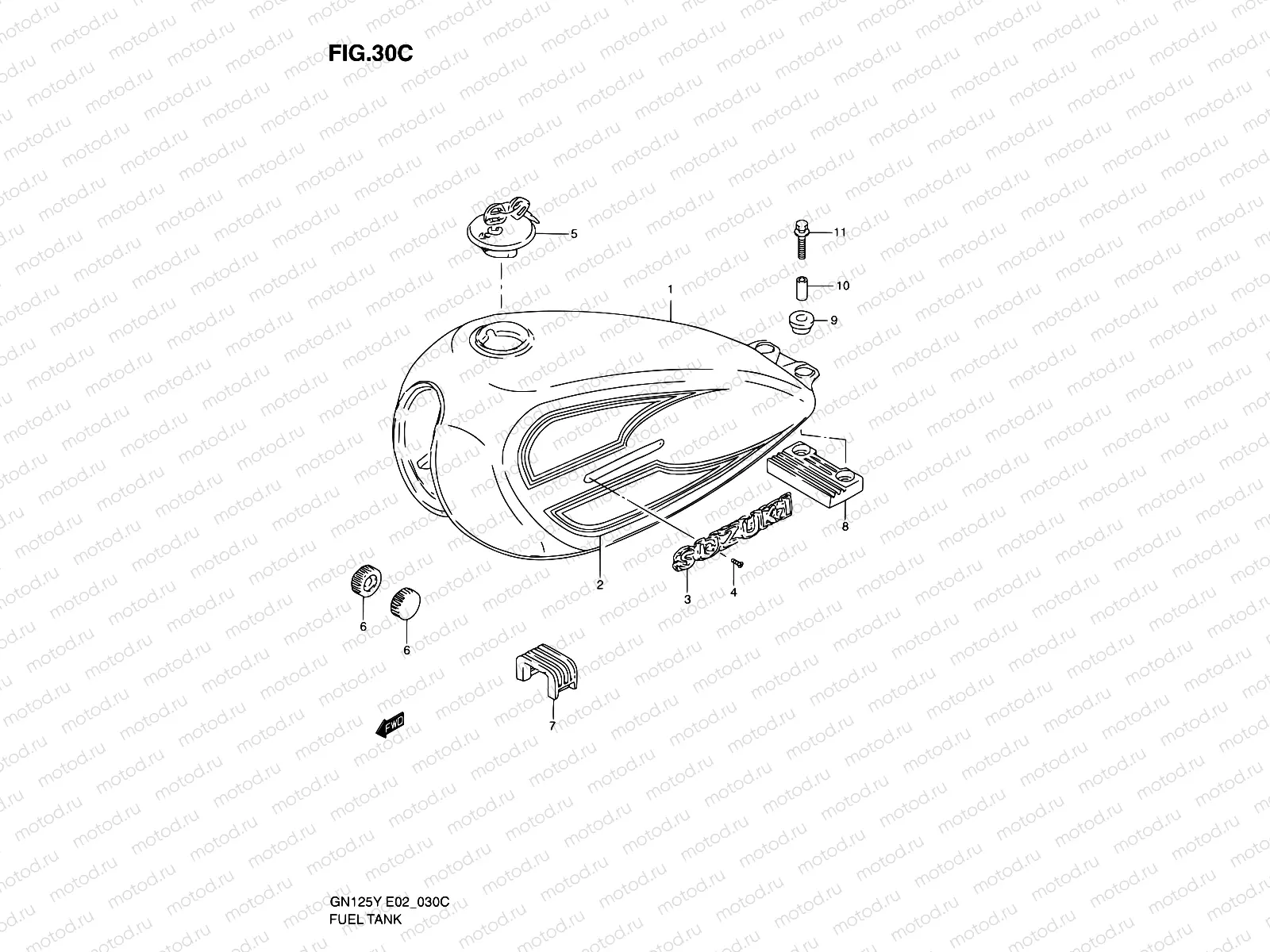30C - FUEL TANK (MODEL K1)