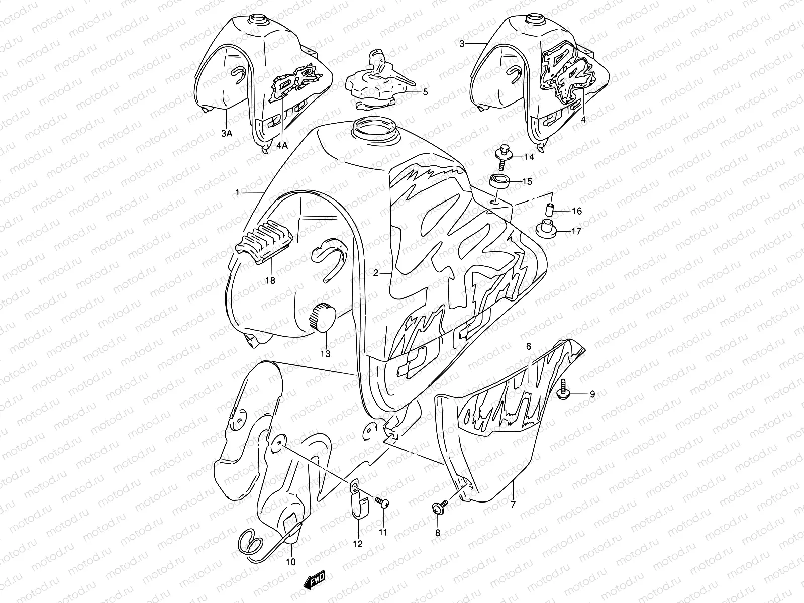 30C - FUEL TANK (MODEL N/P/R E21)