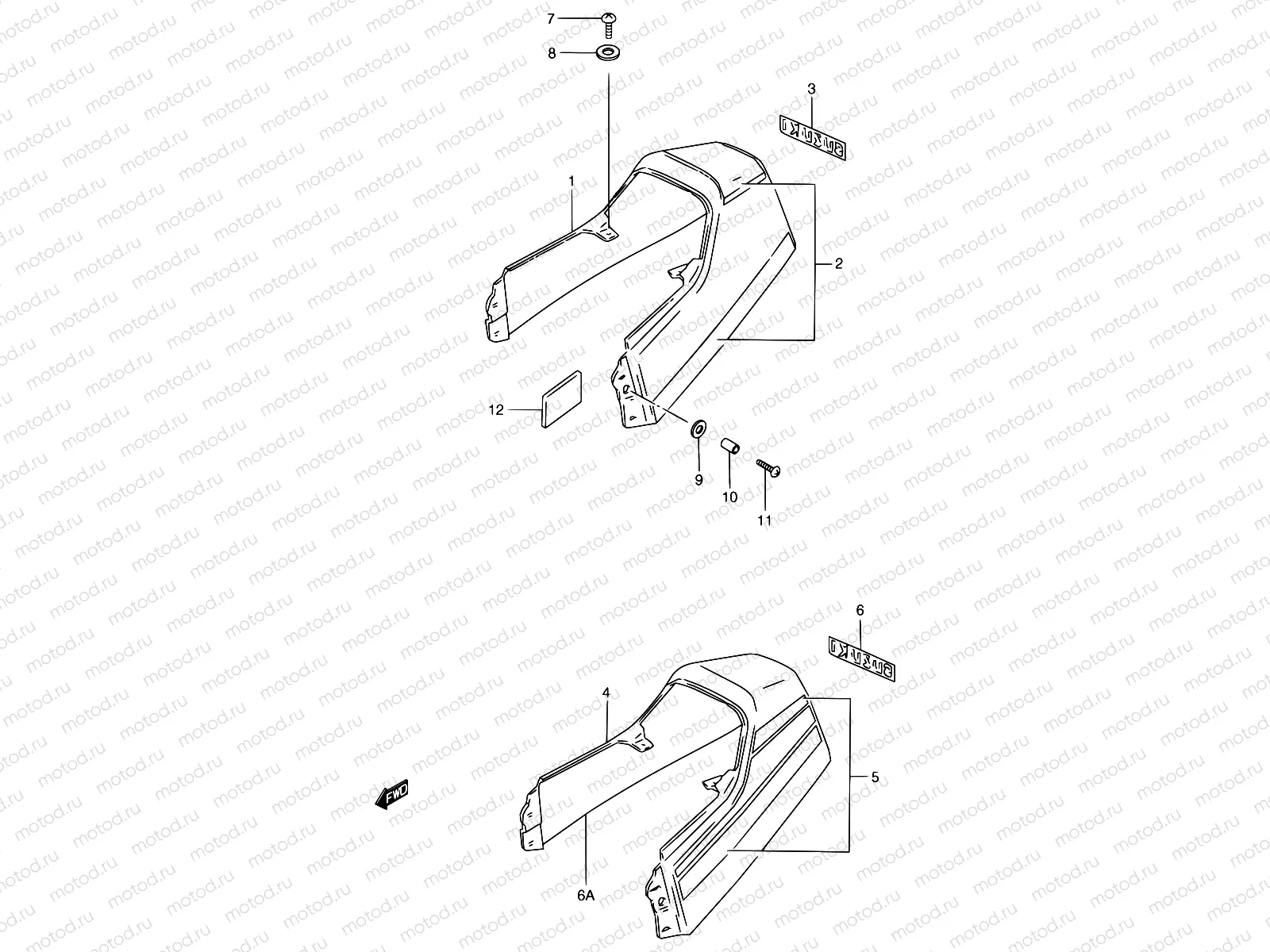 30C - SEAT TAIL COVER (MODEL M)