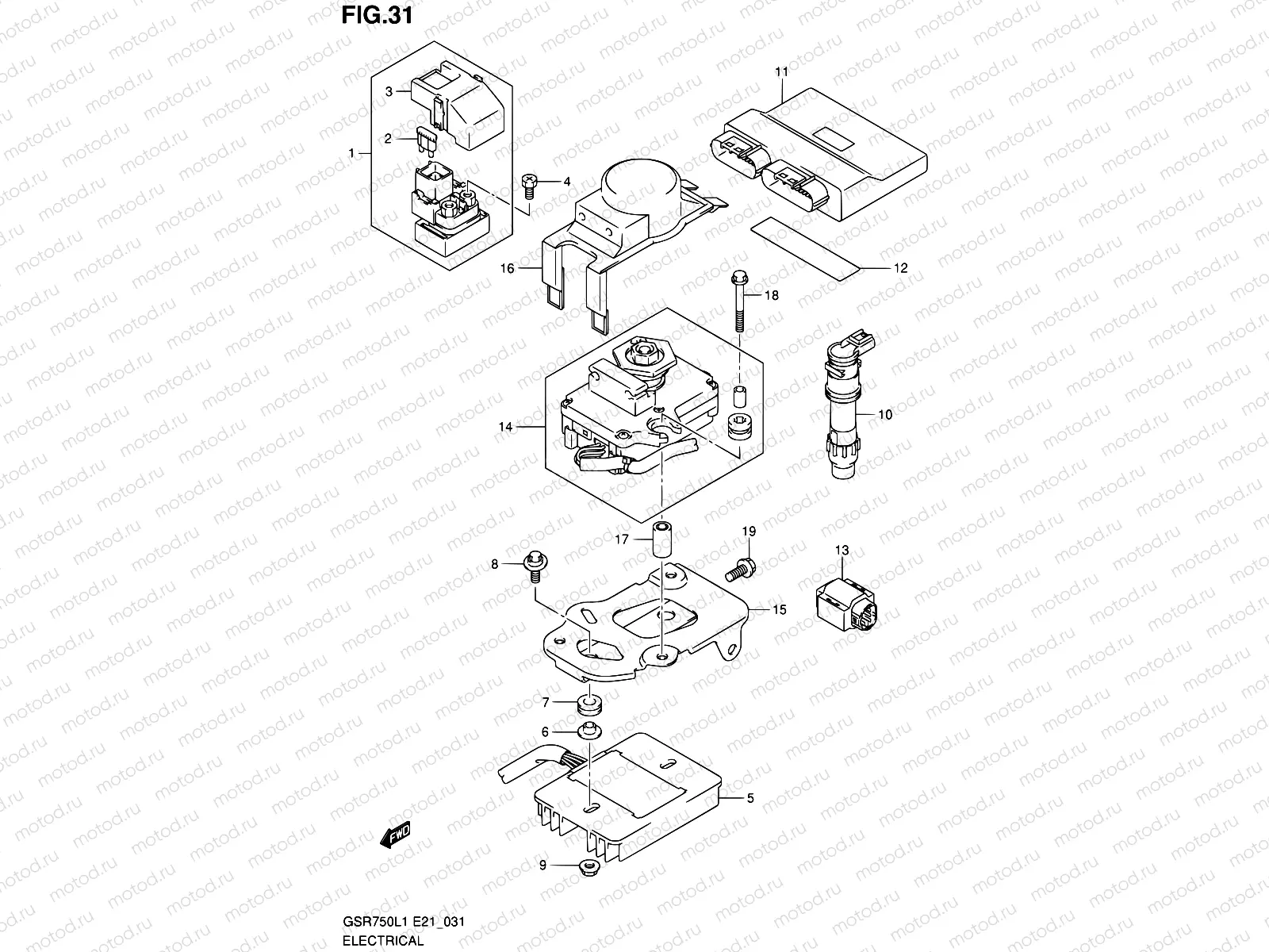 31 - ELECTRICAL (GSR750UEL1 E21)