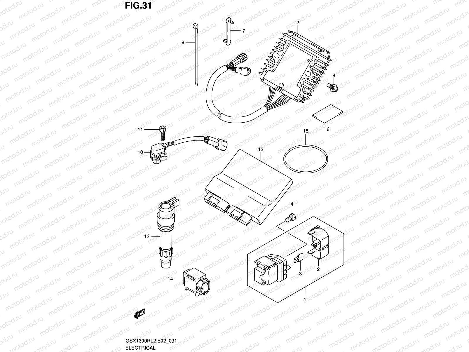 31 - ELECTRICAL (GSX1300RUFL2 E19)