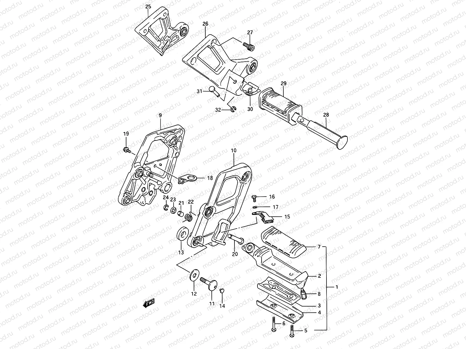31 - FOOTREST